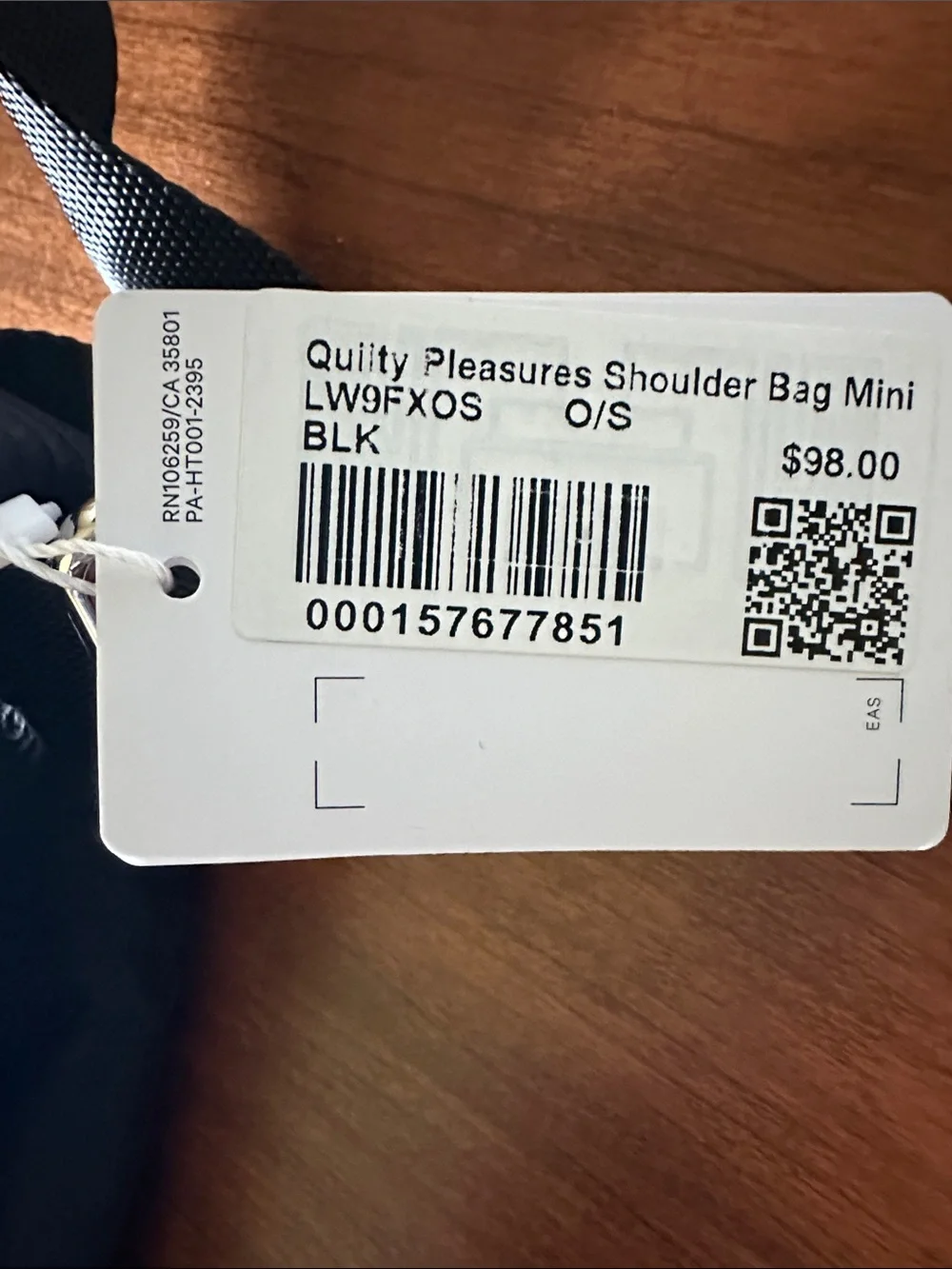 Lululemon Quilty Pleasures Shoulder Bag Mini 5L - Black NWT